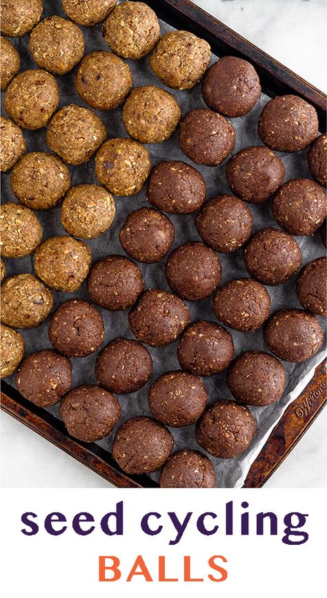 Seed Cycling Balls, Energy Balls Healthy, Seed Cycling, Healthy Hormones, Balance Hormones, Brown Spots Removal, Energy Balls, Brown Spots, Healthy Treats