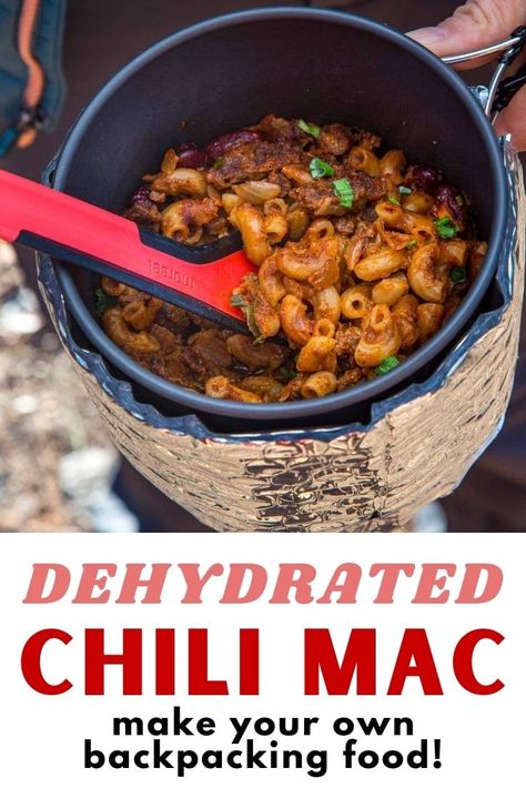 Dehydrated Dinner Recipes, Recipes Using Dehydrated Foods, Recipes For Dehydrated Food, Dehydrated Breakfast Recipes, Dehydrated Chili Recipe, Dehydrate Food In Oven, Diy Backpacking Meals, Easy Backpacking Meals, Hiking Recipes Backpacking