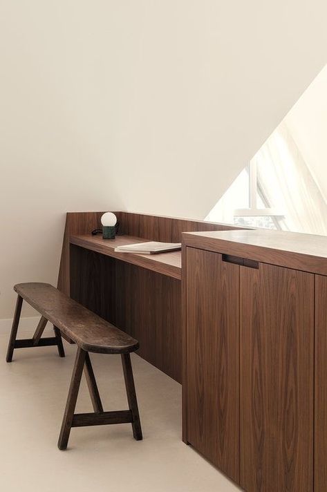 Study Nook, 아파트 인테리어, Wooden Bench, Apartment Interior, Home Office Design, Study Room, My New Room, Inspired Homes, 인테리어 디자인