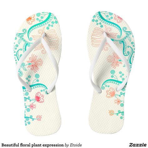 Beautiful floral plant expression flip flops - Durable Thong Style Hawaiian Beach Sandals By Talented Fashion & Graphic Designers - #sandals #flipflops #hawaii #beach #hawaiian #footwear #mensfashion #apparel #shopping #bargain #sale #outfit #stylish #cool #graphicdesign #trendy #fashion #design #fashiondesign #designer #fashiondesigner #style Summer Tropical Flip Flops, Flower Shaped Flip Flops For Beach, Cheap Flower-shaped Beach Sandals, Elegant Flower-shaped Beach Sandals, Summer Vacation Flower-shaped Flip Flops, Floral Sandals, Hawaiian Beach, Hawaiian Beaches, Hawaii Beach