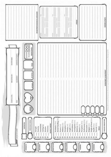 Dungeons And Dragons Sheets, D&d Character Sheet Printable, Dnd Session Notes, Dnd Character Sheet Custom, Dnd Character Sheet Template Free, Dnd Character Sheet Template, Rpg Character Sheet, Character Sheet Writing, Dnd Journal