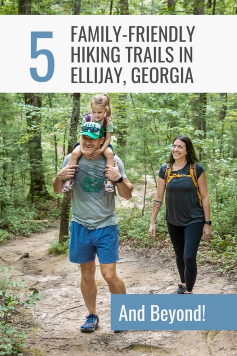 A man in his early-forties a woman in her early-forties, and a girl hiking. Ellijay Georgia Things To Do In, Georgia Trip, Ellijay Georgia, Hiking In Georgia, Georgia Us, Georgia Cabins, Travel Georgia, Ellijay Ga, Vacation 2024