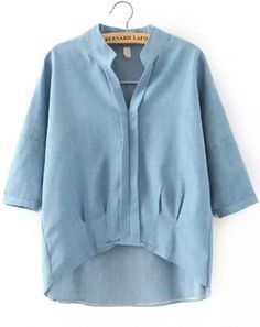 f5c3dd7514bf620a1b85450d2ae374b1desc51885545ri Boyfriend Trends, Tunik Linen, Safari Look, Linen Fashion, Denim Blouse, Latest Street Fashion, Loose Blouse, Fashion Design Clothes, Linen Clothes