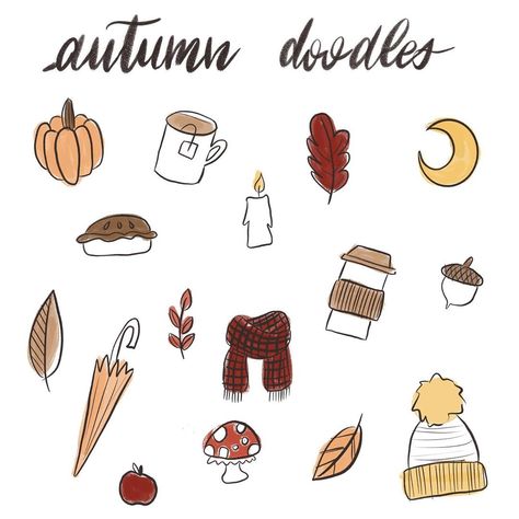 Simple Fall Doodles, Thanksgiving Drawings Doodles, Doodles Pumpkin, Fall Doodles Autumn, November Doodles, Lunchbox Doodles, Thanksgiving Doodles, Work Doodles, Autumn Posters