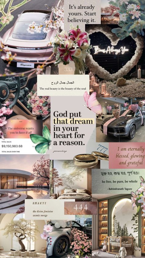 vision board, earthy, floral, affirmations, quotes Vision Board Workshop, Rabindranath Tagore, Cosmic Energy, Manifestation Board, All Heart, Real Beauty, Dream Board, Divine Feminine, Affirmations