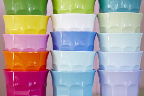 Melamine Cups - AW15 Lunchbox Inspiration, Drinks For Kids, Melamine Cups, Colored Cups, Kids Dishes, Plastic Dinnerware, Mood Colors, Reusable Tumbler, Pastel Colours