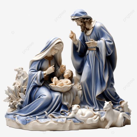 christmas nativity scene represented with porcelain figures of mary joseph and baby jesus jesus ch Mary Joseph And Baby Jesus, Mary Pictures, Porcelain Figures, Mary And Joseph, Jesus And Mary Pictures, Christmas Nativity Scene, Holy Family, Christmas Nativity, Holiday Style