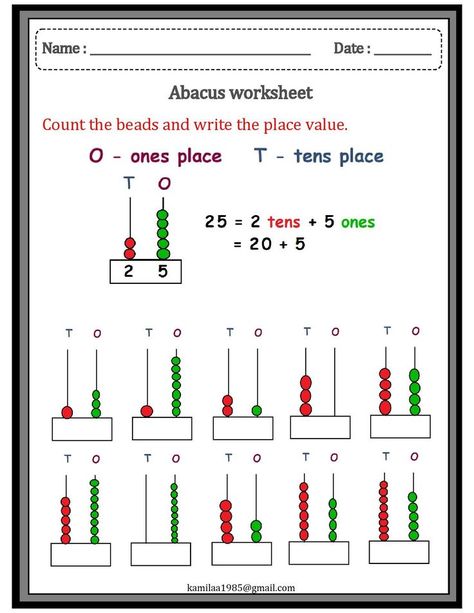 Hand Abacus Level 1 Worksheet, Maths Class 1 Worksheet, Maths Ukg Worksheet, Place Value Worksheets For Grade 1, Number Value Worksheets, 1st Class Maths Worksheet, Abacus Math Worksheets, Abacus Worksheet For Kids Level 1, Abacus Worksheet For Kids