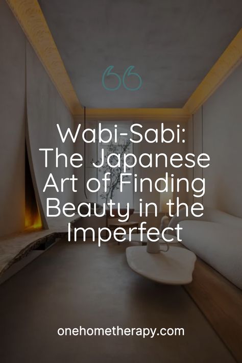 Discover the art of finding beauty in the imperfect through 'Wabi-Sabi: The Japanese Art of Finding Beauty in the Imperfect – One Home Therapy'. Our journey will take you through the tranquility of Japanese design, exploring how to create a harmonious and stress-free living environment. Click to Learn More! Wabi Sabi Entryway, Wabi Sabi Diy, Japanese Wabi Sabi Interior, Wabi Sabi Modern Interior, Wabi Sabi Decor Japanese Style, Modern Wabi Sabi Interiors, Wabi Sabi Inspiration, Add Color To Your Home, Wabi Sabi Interior