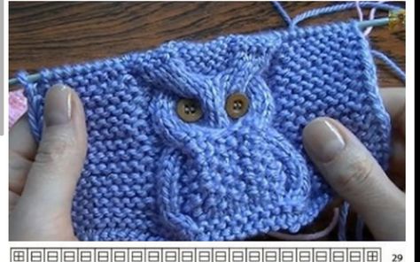 Owl Knitting Pattern, Diy Crafts Knitting, Knitted Owl, Diy Crafts Crochet, Crochet Tutorial Pattern, Crochet Baby Cardigan, Knitted Cat, Owl Patterns, Knitted Animals