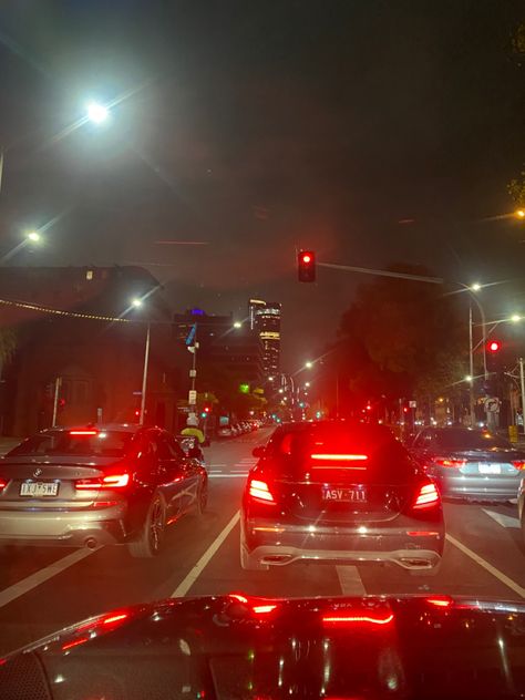 *When you are bored and stuck in traffic so you take random pics and they somehow look cool* Traffic At Night, Night Traffic, Fridge Photos, Random Pics, Look Cool, Night Time, At Night, Collage, Pins