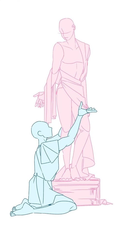 Helping Someone Up Pose Reference, Couple Poses Reference Anime, Ship Dynamics Art Reference, Disco Poses Reference, Drawing Poses For Couples, Love Drawing Poses, God Pose Reference Drawing, 2 Person Reference Poses Friends, Oc Ship Art Base