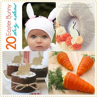 20 Adorable DIY Easter Bunny Ideas featured at I Gotta Create! Bunny Projects, Easter Food Crafts, Party Giveaways, Bunny Ears Headband, Bunny Party, Spring Easter Crafts, Yarn Wreath, Easter Table Decorations, Easter Holidays