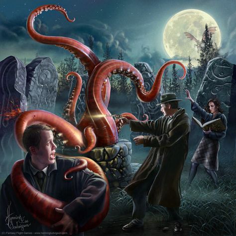 Henning Ludvigsen (henning on @DeviantArt ) | Call of Cthulhu, Arkham horror Cthulhu Fhtagn, Arte Pulp, Arkham Horror, Call Of Cthulhu Rpg, Lovecraft Cthulhu, Weird Fiction, Lovecraftian Horror, Hp Lovecraft, Eldritch Horror