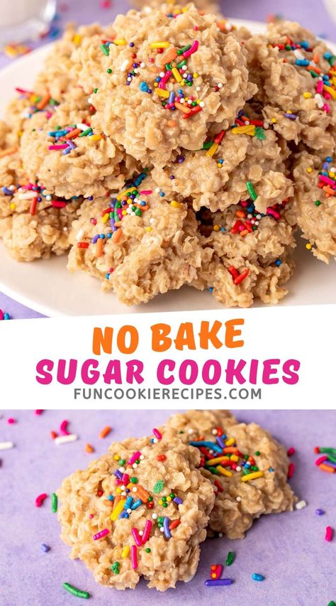 No Bake Oat Cookies, Ww No Bake Cookies, Oatmeal Cookies With Vanilla Pudding, Pudding Sprinkle Cookies, Christmas Cookie Dough, Blueberry Buckle Recipe, Christmas Cookie Icing, Amish Sugar Cookies, Cinnamon Bread Recipe