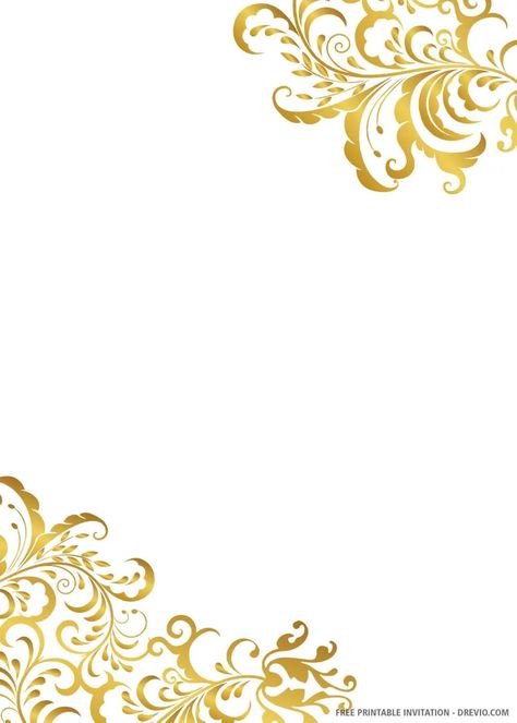 (FREE PRINTABLE) – Gold Wedding Invitation Templates | Download Hundreds FREE PRINTABLE Birthday Invitation Templates Free Printable Wedding Invitation Templates, Blank Wedding Invitation Templates, Free Printable Wedding Invitations, Blank Wedding Invitations, Non Traditional Wedding Ring, Yellow Wedding Invitations, Wedding Invitation Templates Rustic, Unicorn Artwork, Free Wedding Invitation Templates