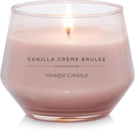 Available in a variety of favorite Yankee Candle fragrances, made with essential oils Simple & uniquely-shaped colored glass jar Premium soy-wax blend Wick made with natural fibers Burn time: 40-65 hours Suitable for many gifting occasions - this candle is a perfect gift for women/mom/girlfriend/sister/teacher/grandma! It can also add variety to your holiday/Christmas gifting as a stocking stuffer, secret Santa or white elephant gift. Pink Penthouse, Dr Bedroom, Yankee Candle Vanilla, Yankee Candle Scents, Candle Vanilla, Homemade Scented Candles, Candle Studio, Vanilla Candle, Essential Oil Scents