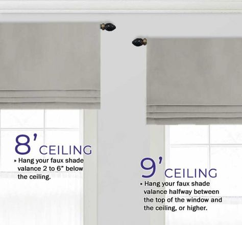 Measuring Guide For Faux Roman Shade Valances – PWV Roman Shades Bathroom, Outside Mount Roman Shades, Office Sunroom, Roman Shades Kitchen, Faux Roman Shade Valance, Kitchen Shades, Roman Shade Valance, Diy Roman Shades, Custom Valances