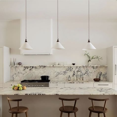 Studio Nune, Marble In Kitchen, Kitchens With No Upper Cabinets Ideas, Kitchen No Uppers, Kitchen Without Upper Cabinets, Kitchen No Upper Cabinets, Kitchens Without Upper Cabinets, No Upper Cabinets, Cabinet Trends