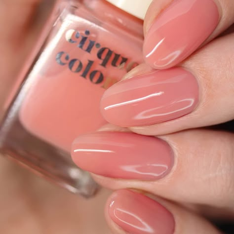 Coral Pink Nails, Peach Colored Nails, Peach Nail Polish, Sheer Nail Polish, Jelly Nail Polish, Color Durazno, Peach Jelly, Sheer Nails, Jelly Nail