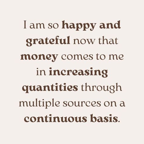 Wealth Affirmations Multiple Source Of Income, Multiple Source Of Income Vision Board, I Am So Happy And Grateful Now That, Money Comes To Me, Diy Bowling, 2024 Affirmations, Multiple Sources Of Income, Manifestation Goals, Affirmations For Wealth