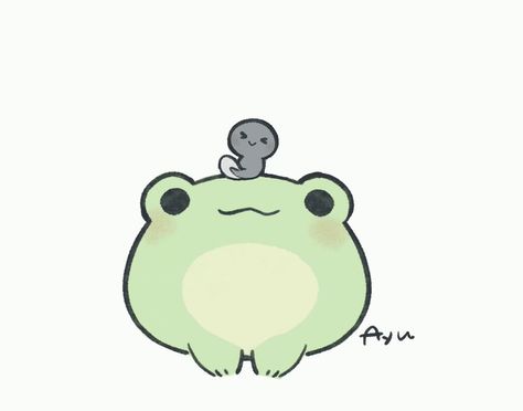 Ayunoko Frog, Cute Frog Art, Frog Illustration, Frog Pictures, Frog Drawing, 8bit Art, Kitty Drawing, Hello Kitty Drawing, Frog Art