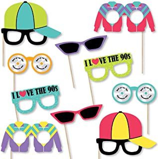 Amazon.com: fresh prince of bel air party decorations 90s Photo Booth, 1990s Party, Funny Photo Booth, Decade Party, Throwback Party, Party Photo Booth Props, 90s Theme Party, 90s Throwback, 10 Count