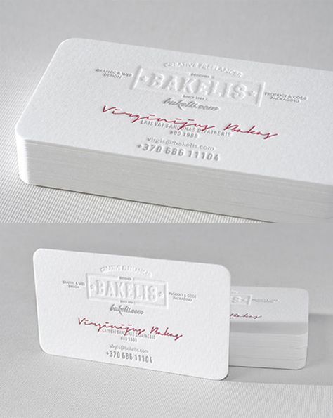 Winning White Business Card Letterpress Studio, Clever Business Cards, Business Cards Layout, White Business Card, Vintage Styling, Business Card Inspiration, Cool Business Cards, Card Business, Business Card Template Design