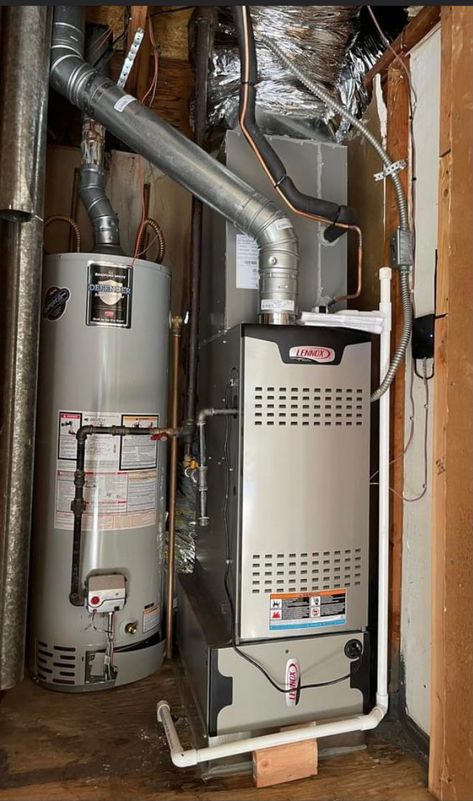 Home Heating Systems, Furnace Installation, Dream Cabin, Hvac Repair, Hvac Technician, Central Heating System, Must Buy, Duct Work, Heat Exchanger