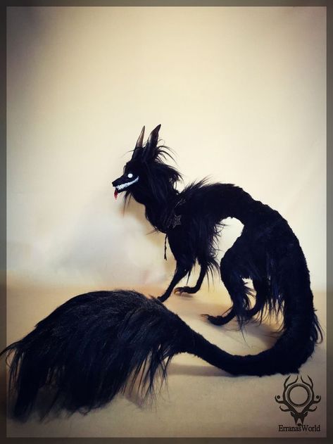 Creepy Stuffed Animals, Fantasy Art Dolls, Cute Fantasy Creatures, 다크 판타지, Creature Drawings, Fantasy Creatures Art, Mythical Creatures Art, Fox Art, Scary Art