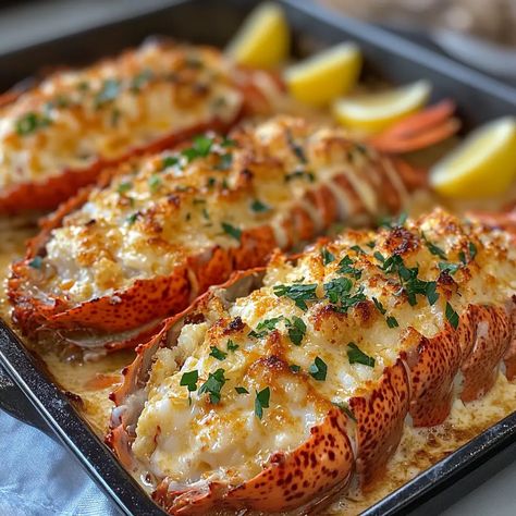 Classic Lobster Thermidor Recipe – PHUIIS BLOG Lobster Stock Uses, Lobster Toast Recipe, Thermador Lobster, Crab Thermidor Recipe, Lobster Au Gratin, Pre Cooked Lobster Recipes, Lobster Au Gratin Recipe, Prawn Thermidor Recipe, Salmon And Lobster Recipes