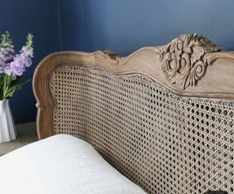 French Furniture Bedroom, French Style Bedroom, Cane Bed, Bed Luxury, Country Bedding, Rattan Bed, French Bed, French Country Bedrooms, French Bedroom