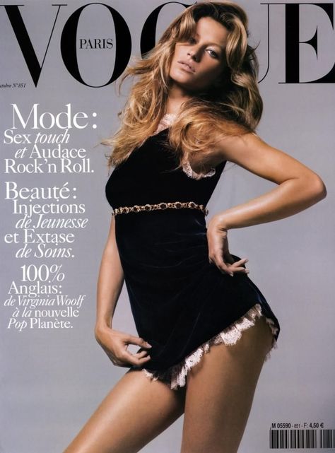 Gisele Bundchen Gisele Caroline Bündchen, Paris October, Gisele B, Vogue Brazil, Carolyn Murphy, Vogue Magazine Covers, Magazine Vogue, Mario Sorrenti, Fashion Magazine Cover