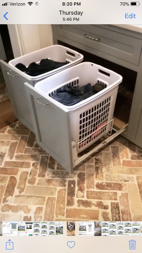 Sink With Laundry Basket, Laundry Basket Under Counter, Vanity With Laundry Basket, Bathroom Vanity With Laundry Basket, Laundry Basket In Bathroom Ideas, Laundry Room Trash Can Ideas, Laundry Basket In Closet, Laundry Basket Under Sink, Laundry Basket In Bathroom