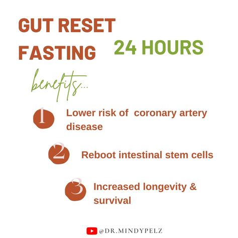 There is a tremendous amount of research that shows 24 hours of fasting can be a great, not only for gut repair, but for the following 3 things! 1. Reboot intestinal stem cells (helps with gut issues, to absorb more nutrients from your food, for strong immune system, and more neurotransmitters). 2. Prevent heart failure, high cholesterol, and high blood pressure by reducing the level of plasma nutrient TMAO. 3. Increased longevity and improved quality of life. Who's in for next week? Gut Reset, Strong Immune System, Gut Issues, Turmeric Vitamins, 24 Hour Fast, Coronary Arteries, Stronger Immune System, Pregnancy Health, Gut Healing