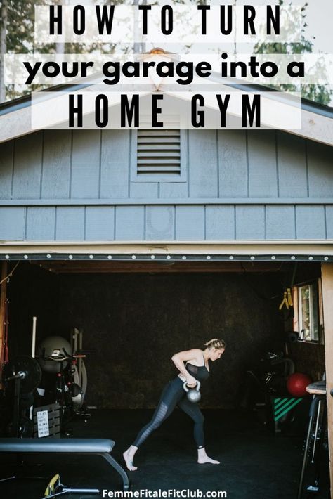 Convert your own garage into a home gym with these easy steps. #homegym #garagegym #athomegym Garage Into Gym, Homemade Gym Equipment, Build Endurance, Basement Room, Gym Garage, Home Gym Garage, Cardio Workouts, Home Gym Design, Gym Room