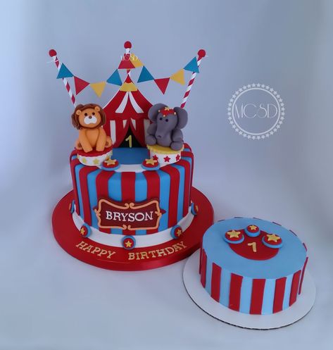 30+ Beautiful Picture of Carnival Birthday Cakes - davemelillo.com Carnival Birthday Cakes, Circus Birthday Cake, Winter Torte, Circus Cakes, Circus 1st Birthdays, Carnival Cakes, Carnival Birthday Party Theme, Circus Cake, 1st Birthday Cake Smash