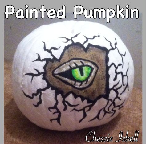 Painted Pumpkin, my son had to decorate a pumpkin for a pumpkin contest at school. He chose to do a "Dinosaur Hatching Out Of An Egg". The only paint we used on it was acrylic paint which you can buy cheap at Walmart & it turned out super awesome! Pumpkin Painting Dinosaur, The Office Pumpkin Painting, Dinosaur Painted Pumpkin, Dinosaur Pumpkin Painting, Simpsons Pumpkin Painting, Alligator Pumpkin Painting, Pumpkin Painting Ideas Dinosaur, Dinosaur Egg Pumpkin, Dinosaur Pumpkin Decorating Ideas