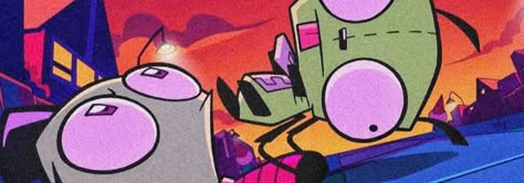 Invader Zim Twitter Header, Invader Zim Pc Wallpaper, Gir Gif Banner, Invader Zim Discord Banner, Invader Zim Phone Theme, Matching Pfp Invader Zim, Instagram Banner Templates, Invader Zim Header, Invader Zim Widget