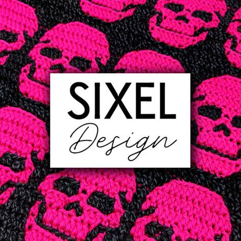 Crochet Skull Blanket Patterns, Skull Mosaic Crochet, Skull Afghan Crochet Free Pattern, Mosaic Crochet Skull Pattern, Mosaic Crochet Pillow Pattern, Free Skull Crochet Patterns, How To Mosaic Crochet, Crochet Skull Blanket Pattern Free, Mosaic Patterns Crochet