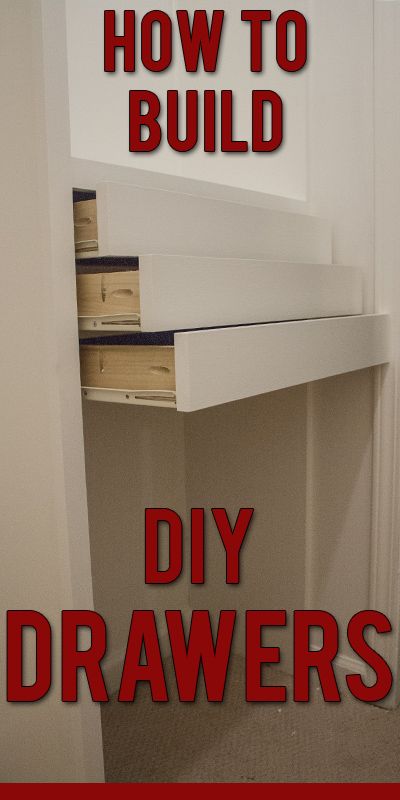 Step by step instructions to build DIY wooden drawers for installation in a custom closet. Custom Drawers, Building Drawers, Closet Diy, Closet Drawers, Diy Drawers, Wooden Drawers, Custom Closet, Master Closet, Diy Home Improvement