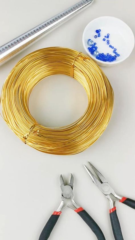 Best Wire For Jewelry Making, Ring Making Diy, Homemade Rings, Cincin Diy, Aluminum Wire Jewelry, Diy Wire Jewelry Rings, Wire Jewelry Rings, Diy Jewelry Rings, Wire Diy