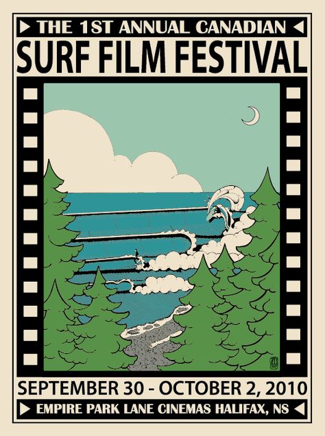 Surf Film Festival Tyler Warren, Surf Festival, Surf Logo, Surf Art, Festival Posters, Font Design, Logo Fonts, Snakes, Fonts Design