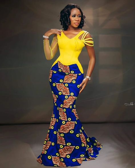 Model Gown, Ankara Clothes, African Dishes, 40 Birthday, Ankara Designs, Dinner Dress Classy, African Clothes, African Fashion Women Clothing, Lace Styles