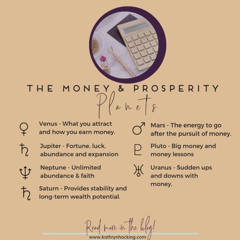 Money Astrology - How to determine your money potential in your chart Money Astrology, Neptune Astrology, Astrology Love Compatibility, Moon Sign Astrology, Astrology Signs Dates, Career Astrology, Part Of Fortune, Astrology Calendar, Money Lessons