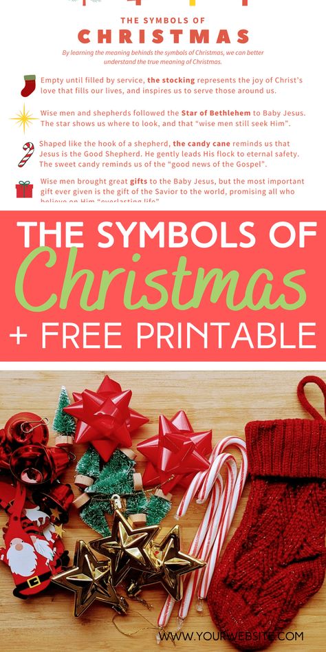 Symbols Of Christmas Printable, The Symbols Of Christmas, The Symbols Of Christmas Free Printable, Symbols Of Christmas For Kids, Christmas Bible Lessons For Kids Free, Lds Christmas Program, Christmas Symbols And Meanings, Symbols Of Christmas, Christmas Symbols