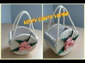 Diy Handmade Bags, Cd Diy, Cd Crafts, Jute Crafts, Diy Bag Designs, Rope Crafts Diy, Diy Basket, Rope Crafts, Paper Crafts Origami