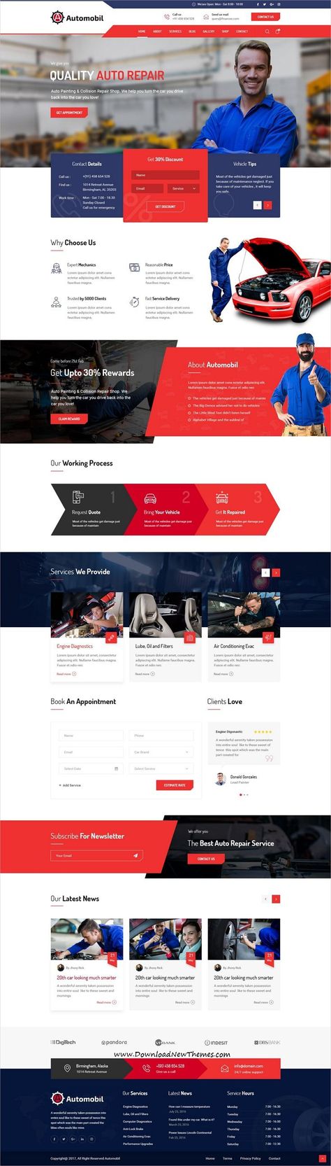 Automobil is a clean and modern design #PSDtemplate for #auto mechanic and #repa Website Design Inspiration Layout, Mechanical Workshop, Auto Mechanic, Freelance Web Design, 광고 디자인, Ui Design Website, Web Ui Design, Webpage Design, Website Design Layout