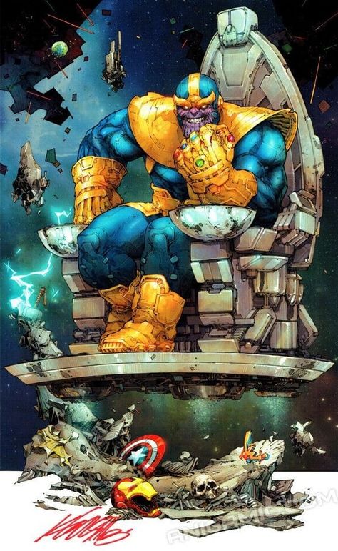 Thanos Art, Kenneth Rocafort, Captain America Iron Man, Avengers Captain America, Thanos Marvel, Cartoon Character Tattoos, Marvel Quotes, Marvel Artwork, Marvel Villains