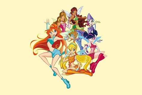 Instagram photo by Flóra❤️ • Mar 24, 2021 at 11:00 AM Winx Club Group, Sumo Citrus, Black Saddle Bag, Fairy Princesses, Cartoon Profile Pics, Pink Tone, Winx Club, Animation Series, Manga Comics